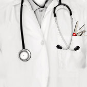 Aangepast Afstuderen van de Medische School Papieren Bordje