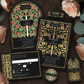 Zwarte Koninklijke Middeleeuwse Zilveren Zwaard Hu Ronde Sticker