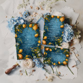 Mediterranean Lemon Bliss Wedding Kaart