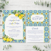 Citroengeel Zomer Elegant Script Bruiloft Ronde Sticker (Personaliseer de collectie van deze zelfstandige maker.)