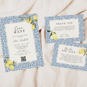 Mediterrane Amalfi kust Dank u Bedankkaart