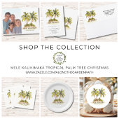 Mele Kalikimaka Hawaiian Tropical Christmas Ronde Sticker