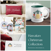 Mele Kalikimaka | Hawaiiaanse anananasappel voor k Tweekleurige Koffiemok