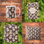 Herfst Amaro op Panna Cotta Gingham - plaid patroo Papieren Bordje