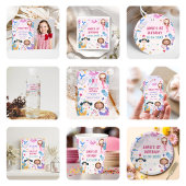 Zeemeermin onder het Zee 4th Birthday Party Foto Kaart