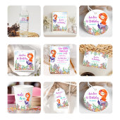 Zeemeermin 1e Verjaardagsfeestje Oneder Het Zee Ronde Sticker