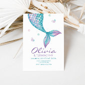 Mermaid Tail onder het Zee 'Birthday Banner' Spandoek