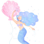 Mermaid Theme Birthday Bash Kaart