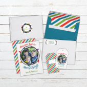 Vroege en heldere kerstverlichting ronde sticker