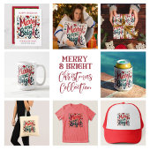 Vrolijk en helder kleurrijke feestelijke retrotypo denim jacket