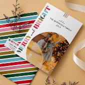 Retro Kleurrijke Vrolijk en Helder Kerstmis T-shirt