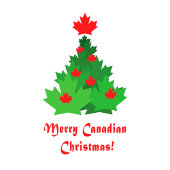 Merry Canadian Maple Leaf Flag Kerstmis Kleine Kerstsok