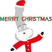 santa claus personage t-shirts voor kerst met kers