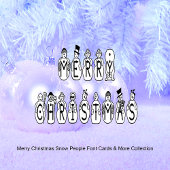 Sneeuwpoppen voor vrolijk kerstfeest, blauwe tint  bierpul