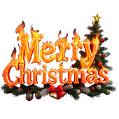 Vroegere kerstboom hangend wandkleed