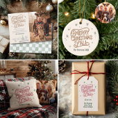 Cowboy Christmas Western Vrolijk Kerstfeest Y'all Keramisch Ornament