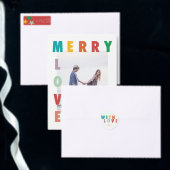 VROLIJKE LIEFDE VREUGDE | KLEURRIJKE KERST MEDIUM CADEAUZAKJE (Personaliseer de collectie van deze zelfstandige maker.)