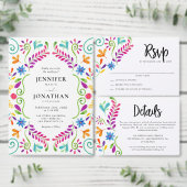 Mexican Fiesta Theme Save the Date with Photo Kaart (Personaliseer de collectie van deze zelfstandige maker.)