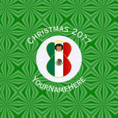 Mexicaanse vlag kerst engel personaliseren shot glas