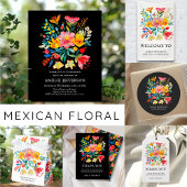 Mexicaanse Bright Floral Fiesta Verjaardag Bedankdoosjes