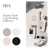 Eenvoudige & Moderne Label QR-code RSVP-kaart RSVP Kaartje