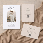 Script QR Code Registry Bruiloft Enclosure Kaart (Personaliseer de collectie van deze zelfstandige maker.)