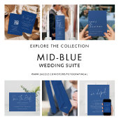 Groom Groomsmen Initialen Blauw Bruiloft Stropdas