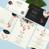 kant en parels bloemenbruiloft Sticker