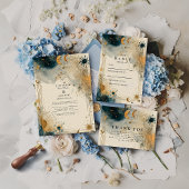 Midnight Celestial Wedding Save The Date