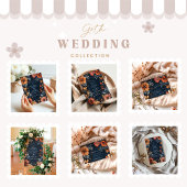 Midnight Garden Barokke bruiloft Kaart