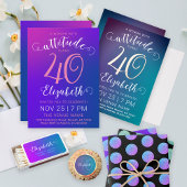 Elegant Vrouwelijke Paarse Leuke Feiten Wit Script Servet