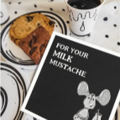 Een zoete melk en koekje verjaardag papieren bordje