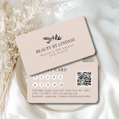 Minimal Black Botanical QR Code Gift Certificates