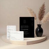 Minimumaantal Lijsten en huwelijksmonogram Plaatskaartje