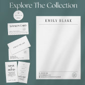 Minimal Classic Business Scannable QR Code Sleutelhanger