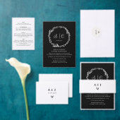 Minimale Elegante Floral Botanische Monogrammen Kr (Personaliseer de collectie van deze zelfstandige maker.)