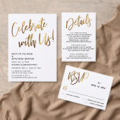 We hebben uitgeput! Minimale Gold Calligraphy Cele Kaart (Personaliseer de collectie van deze zelfstandige maker.)