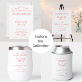 Minimale moderne vrijgezellenfeest kaart