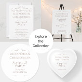 Minimale Chic Wedding Engagement Party Servet