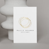 Minimale en moderne Gold Designer Scribble Logo Tote Bag