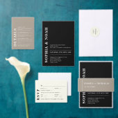 Eenvoudig modern minimalistisch trouwretouradres  zelfinktende stempel (Personaliseer de collectie van deze zelfstandige maker.)