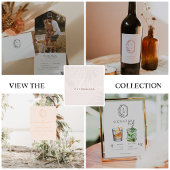 Moderne minima | Monogram bruiloft Servet