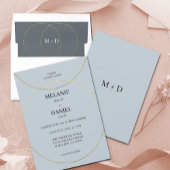 Minimalistische ringen bruiloft uitnodigingen wikkel