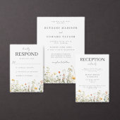 Eenvoudige Wildflower Wedding Gastenboek (Personaliseer de collectie van deze zelfstandige maker.)