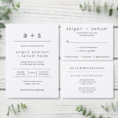 Minimale Monogram FotoEngagement Party Kaart (Personaliseer de collectie van deze zelfstandige maker.)