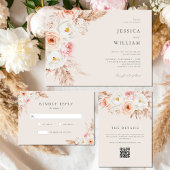 Minimalist Boho Fall Floral Wedding Welcome Spandoek