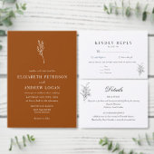 Minimalistische Botanische Bloemen | Kaarten van d (Personaliseer de collectie van deze zelfstandige maker.)