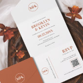 Moderne minimale monogram Initialen Paars huwelijk Ronde Sticker