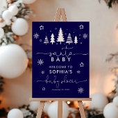 Minimalistische Christmas Baby shower Luier Raffle Informatiekaartje