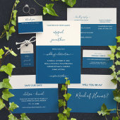 Modern minimalistisch Blauwgroen Cream Bridesmaid- Uitnodiging Briefkaart